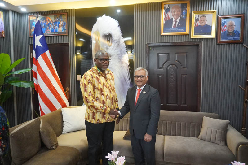 Meeting of Ambassador with Hon. Jerolinmek Matthew Piah, Minister of Information of Liberia - 10 June 2026
